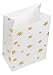 Party Treat Bags - 24-Pack Gift Bags Party Supplies, Paper Favor Bags, Recyclable Goodie Bags for Birthdays, Weddings, Baby Shower, Gold Foil Stars Design, White, 5.5 x 8.6 x 3 Inches