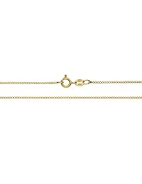 Bling For Your Buck - Cadena de oro de 18 quilates sobre plata de ley, 0.315 in de grosor, cadena italiana de 35,5 a 40.0 in