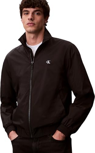 Blusón Hombre Unfilled Nylon Harrington con bolsillos laterales, Negro (Black), L
