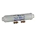 EZ-Flo 10 Inch Line Water Filter, Brass 1/4 Inch MIP x 7/16 Inch Compression Adapters, 1500 Gallon Capacity, 60461N