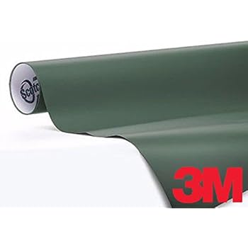 3M 1080 Matte Military Green Air-Release Vinyl Wrap Roll (1/2ft x 5ft)