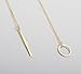 NEARTIME Women Necklace, Chic Y Shaped Circle Lariat Style Chain Jewelry Necklaces
