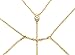 Fashion 21 Women's Sexy Bikini Bra Shaped Link Chain with Stone Simple Body Chain Jewelry (Gold Tone)