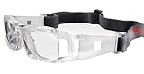 Adjustable Goggles Strap Anti-fog Protective Safety for Basketball Football Hockey Rugby Baseball Soccer Volleyball-White