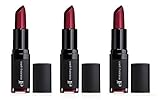 3 Pack e.l.f. Studio Moisturizing Lipstick 82641 Wine Tour