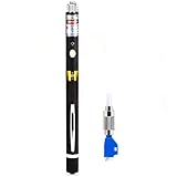 30mW 25-30KM Portable Pen Type Visual Fault Locator Fiber Optic Cable Checker Tester with 2.5mm Universal Connector with the FC-LC Adapter for CATV Telecommunications