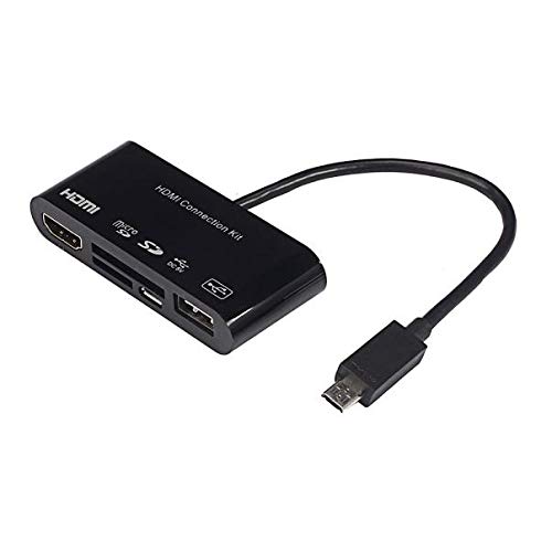 5in1 Micro USB MHL to HDMI HDTV Adapter USB OTG SD Card Reader Kit