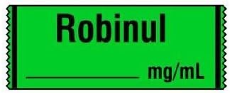 Shamrock Scientific Pharmacy Label Anesthesia Label ROBINUL - 1 Roll