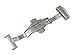Uyoung 20mm Stainless Steel Brushed Silver Double Push Button Butterfly Deployment Clasp