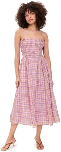 en saison organza gingham midi dress Rory Gingham Midi Dress