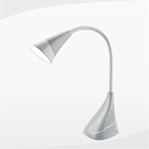 Soter Portable Dimmable Eye Care Reading USB Charging Full Spectrum LED Floor Light Fully Adjustable Neck Bedroom Bedside Lamp (Grey)