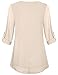 Cestyle Tunics for Women to Wear with Leggings, Ladies Peasant Blouses Tiered Chiffon Long Sleeve Tunic Maternity Trapeze Pintucked Comfy Casual Wear Cozy Swing Shirt Form Fitting Beige XL