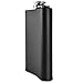 Matte Black Hip Flask for Liquor - Alcohol Flask for Men or Women - 304 Stainless Steel - Laser Welded Seams - Drinking Flask for Whiskey Alcohol or Bourbon flask (8 ounce, Includes Funnel)
