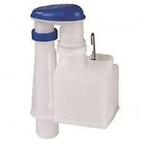 Wirquin Metro Rapid 3 Part Square Lever Flush Syphon 7.5 inch DSY7925, Grey/White, 7.5/2.25Inch