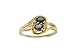 Natural Alexandrite Diamond Ring in 14 K Yellow Gold
