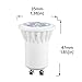 Dimmable MR11 GU10 LED Spotlight, Aluxcia 4W GU10 Recessed Light 120V 35W Halogen Bulbs Replacement for Track Light, Living Room, Office, Ceiling Lighting, Warm White 3000K, 2-Pack