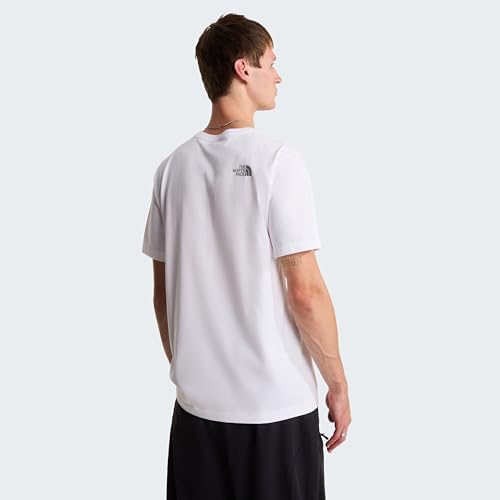 - Mountain Line normal geschnittenes T-Shirt mit Grafik für Herren - TNF White, M