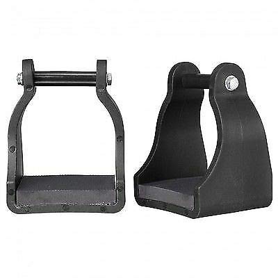 Tough-1 Polymer Cushioned Trail Stirrups 3In Black