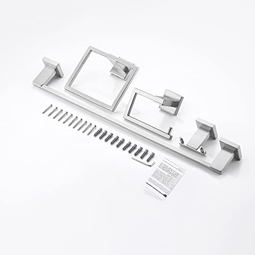 KES 4Piece Bathroom Accessory Set Including Towel Bar Toilet Paper