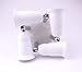 Toplimit 4 in 1 Light Bulb sockets Adapter Medium Base Household E26 to E26 Lampholder Universal Head Splitter Inflaming Retarding PBT socket Photography Socket White (4 Port)