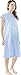 Utopia Care Women's Hospital Gown Soft Comfortable and Stylish Patient Gown, Small-Medium, Polkadots Blue