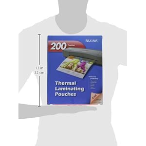 Nuova 200-Pack, 5 Mil Thermal Laminating Pouches 9 x 11.5 Inches, Letter Size
