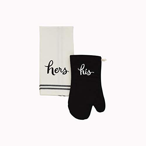 Kate Spade His and Hers Kitchen Towel and Oven Mitt Set, MultiColor