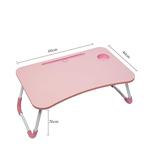 Foldable Laptop Lap Desk, Portable Computer Bed Table Tray with Phone