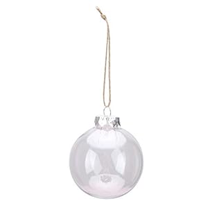 Transparante Clear Christmas Tree Ball 5st Snuisterij voor Home Garden Shop Party Ornament
