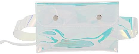 Fashion Women Hologram Transparent PVC Waist Pack Letter Purse Coin Wallet Fanny Pack