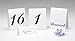 Darice VL2016A 1-15 Table Reservation Number Tents Place Card, White, 15-Pack