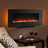 Hearth & Home 38-In Black Linear Wall Mount Electric Fireplace - SF-WM38-BK