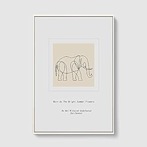 Framed Canvas Home Artwork Decoration Line Art Canvas Wall Art for Living Room, Bedroom - 16x24 inches