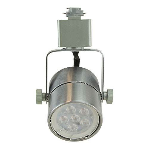 Direct-Lighting Brand H System 3-Lights GU10 7.5W LED (500 lumens Each) Track Lighting Kit 3000K Warm White Bulbs Included HT-50154L-330K-BS (Brushed Steel)