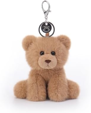 Amazon.com: Jellycat Smudge Bear Bag Charm, 3 inches - Teddy Bear