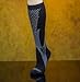 Groove Socks Compression Socks for Women 15-20 mmhg Knee High Black