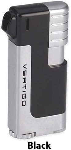 Vertigo by Lotus Governor Pipe Lighter w/Pipe Tamper & Pouch (Black Chrome)