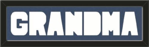 Citi Sports Memorabilia Memory Mats Customized Name Frame Or Purchase as -GRANDMA- Letters Cut Out To Insert Your Photos