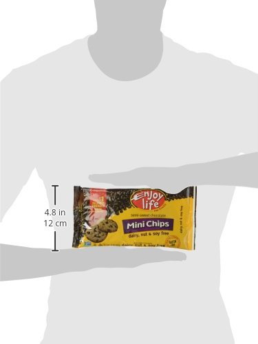 Enjoy Life Semi-Sweet Chocolate Mini-Chips, Gluten-Free, Dairy-Free, Nut-Free + Soy-Free, Vegan + Paleo, 10 Ounce Bag