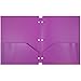 JAM Paper 2 Pocket 3 Hole Punched Plastic Presentation School Folder - Assorted Colors - 4/pack