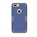 LONTECT for iPhone 7 Plus Case Hybrid Heavy Duty Shockproof Full-Body Protective Case with Dual Layer [Hard PC+ Soft Silicone] Impact Protection for Apple iPhone 7 Plus - Navy Blue/Grey