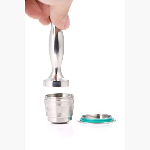 Huachaoxiang Profi Barista Tamper Set, Kaffeestampfer Aus Edelstahl Mit Einem Elegant Geformten Echtholzgriff Espresso… – Bild 3