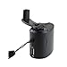 Peach - Mini Hand Dynamo Charger - Dynamo Hand Crank USB Cell Phone Emergency Charger (Black)