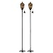 H Potter Copper Torches Rustic Patio Outdoor Garden Torch Set of Two