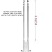 LILINY 18MM by 14MM STEM Standard Diffuser Clear 4 INCH