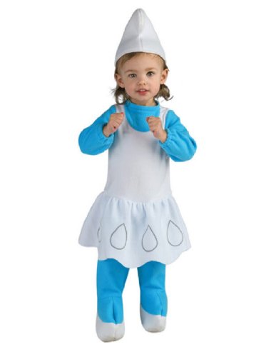 The Smurfs Romper And Headpiece Smurfette, Smurfette Print, 6-12 Months