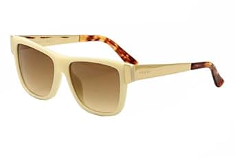 Amazon.com: Gucci Sunglasses - 3718 / Frame: Ivory Lens: Brown Gradient 