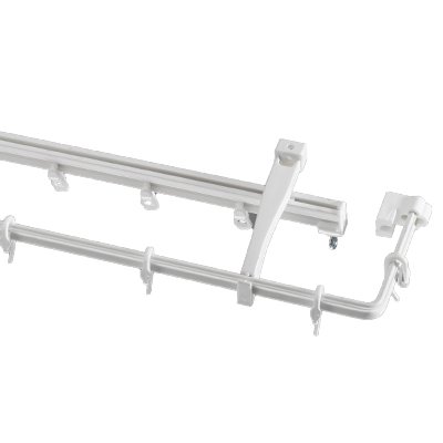 Swish Twinglyde Valance Curtain Track Set White 225 Cm Amazon