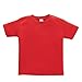 RABBIT SKINS Toddler Short-Sleeve T-Shirt (M-3301) Tee Available in 31 Colors 5T/6T Red