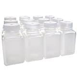 EISCO - Pack of 12, 175mL Square Polypropylene